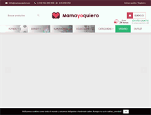 Tablet Screenshot of mamayoquiero.es